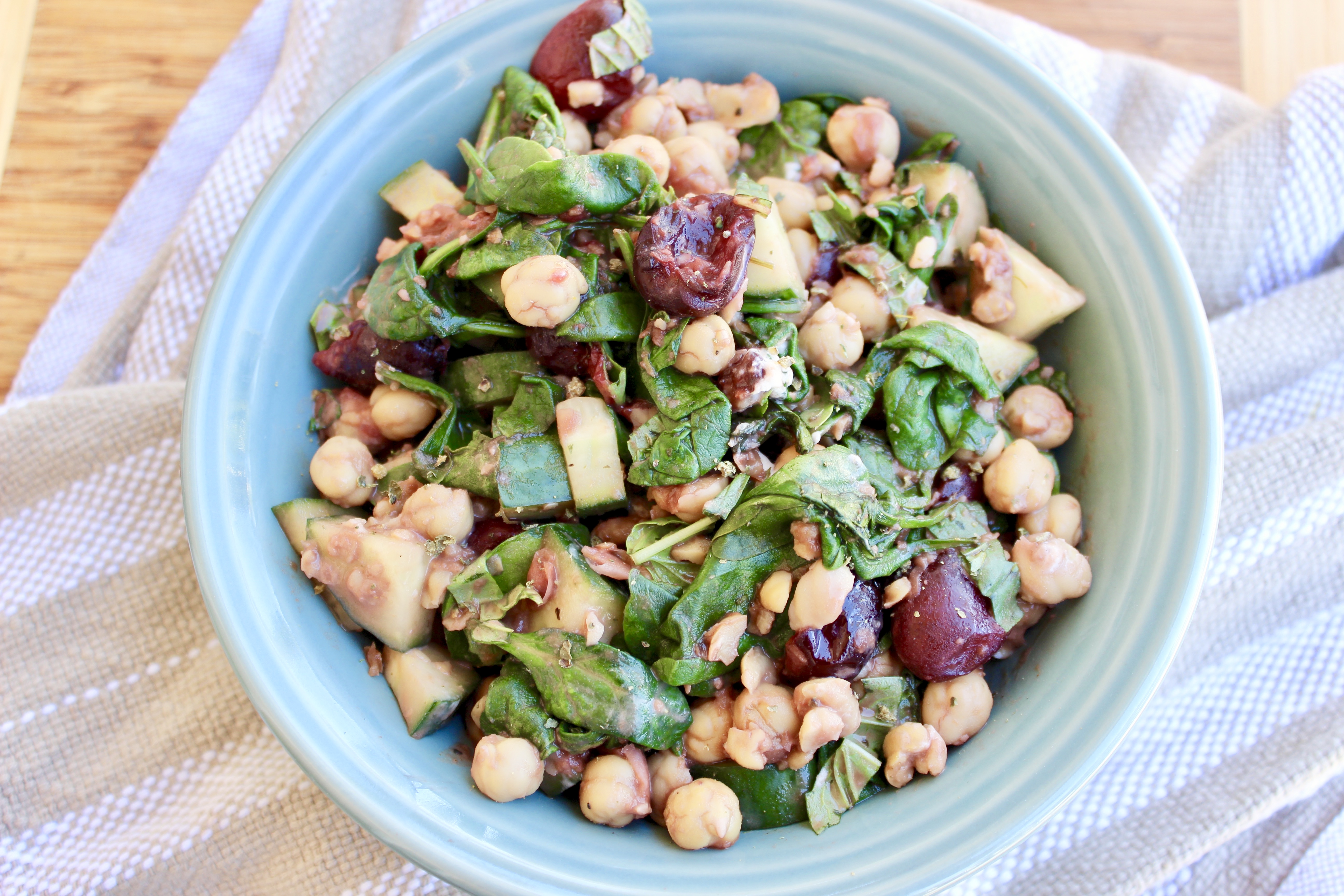 Cherry Balsamic Chickpea Salad | Sprint 2 the Table