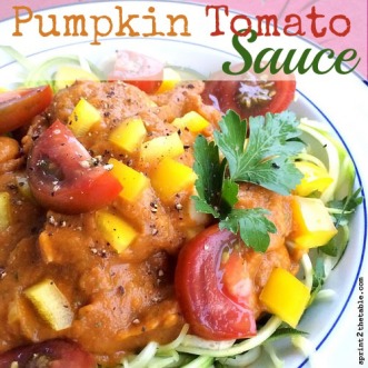 Pumpkin Tomato Sauce Recipe