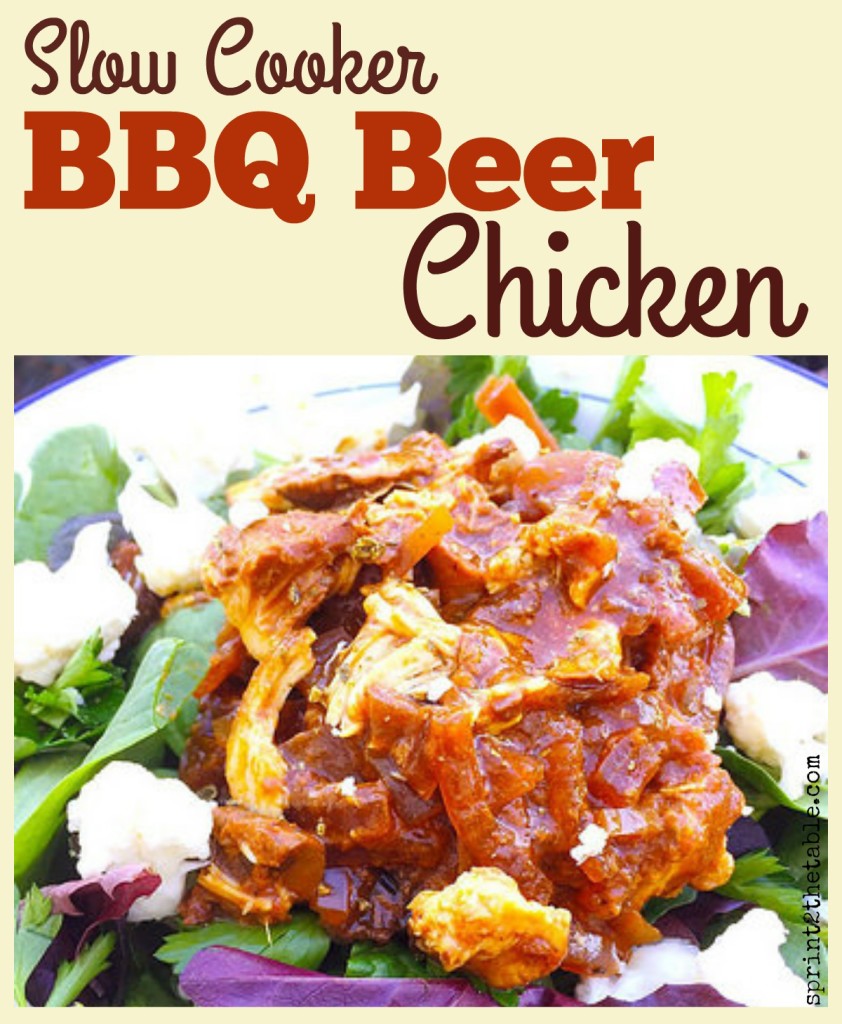 Slow Cooker BBQ Beer Chicken [Recipe]