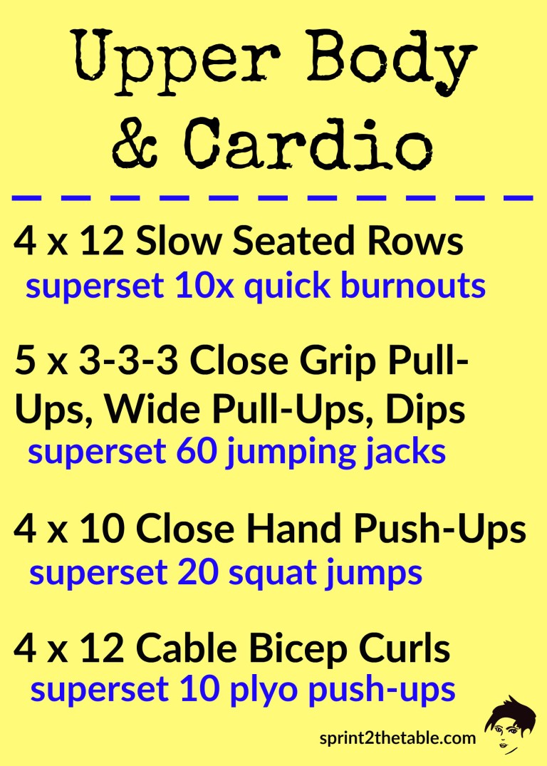 New Year, New Workout – Upper and Cardio