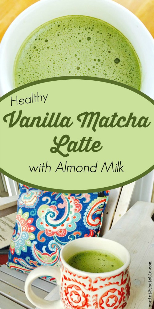 Vanilla Matcha Latte with Almond Milk - Sula and Spice